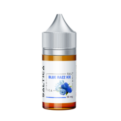 Saltica Blue Razz Ice (Mavi Ahududu, Buz ve Mentol) Salt Likit - JU...