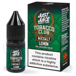 Just Juice Tobacco Club Lemon (Tütün ve Limon) E-Likit - JUUL Pod T...