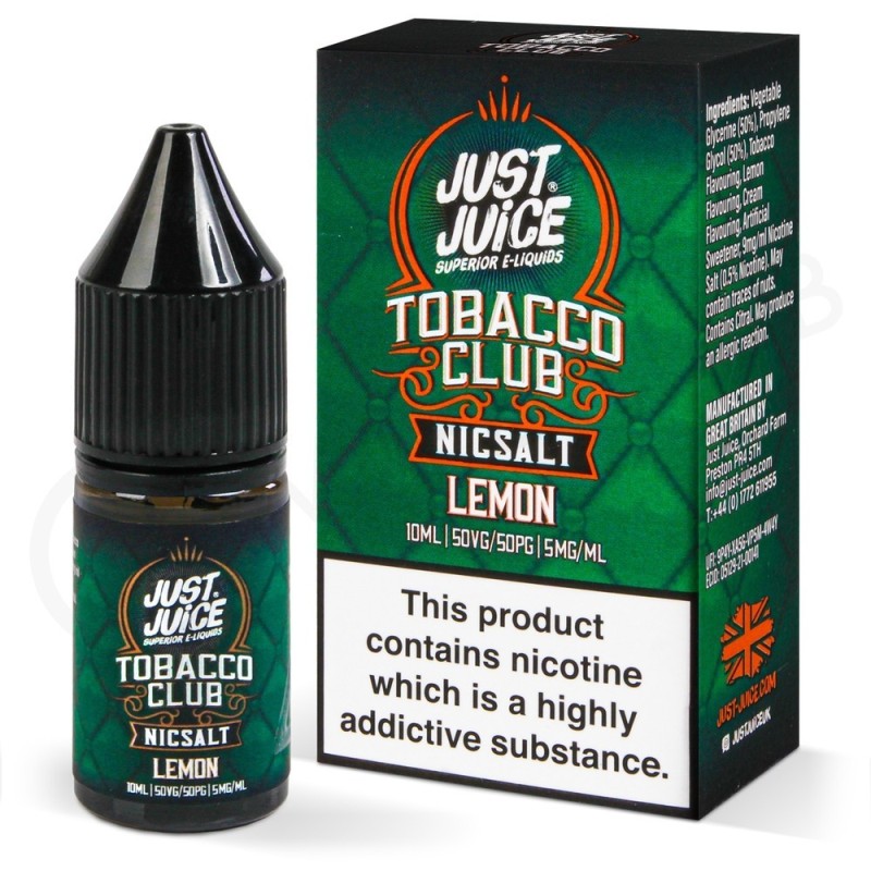 Just Juice Tobacco Club Lemon (Tütün ve Limon) E-Likit - JUUL Pod T... Just Juice Tobacco Club Lemon (Tütün ve Limon) E-Likit - JUUL Pod T...