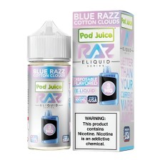 Pod Juice - X Raz - Blue Razz Cotton Clouds
